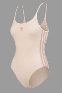 Fitted bodysuit showing straps and internal details