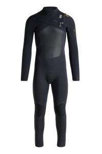 Full length men's wetsuit captured on ghost mannequin